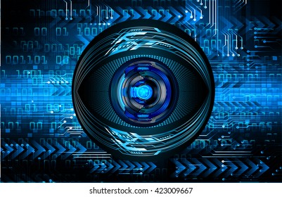 blue arrow abstract light hi speed internet technology background illustration, Background conceptual image of digital. eye scan virus computer. motion move graphic. vector