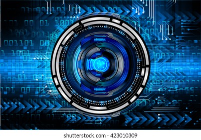 blue arrow abstract light hi speed internet technology background illustration, Background conceptual image of digital. eye scan virus computer. motion move graphic.