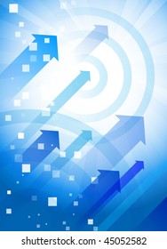 Blue Arrow Background Original Vector Illustration EPS10