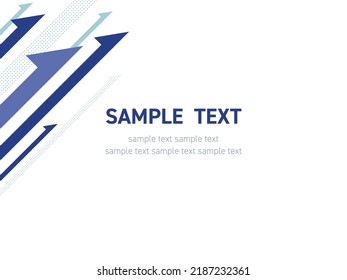 Blue arrow background rising to the right