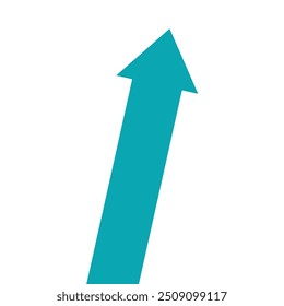 blue arrow business graph pointing up represent profit