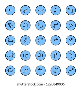 blue arrow buttons