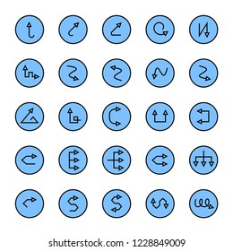 blue arrow buttons