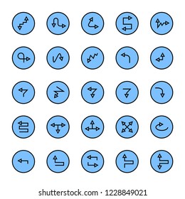 blue arrow buttons
