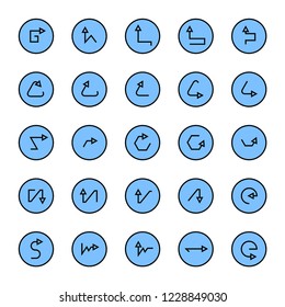 blue arrow buttons