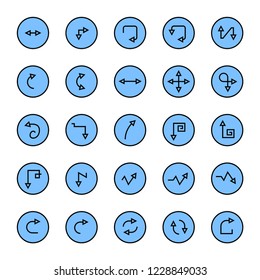 blue arrow buttons