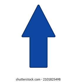 blue arrow in blue color vector