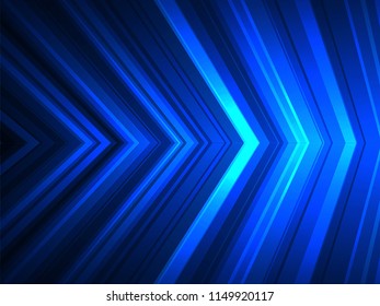 Blue arrow cyber circuit future technology concept background