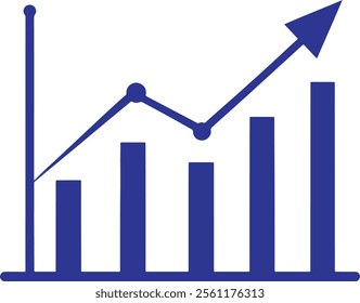 A blue arrow is drawn on a graph that is graphed