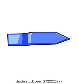 Blue arrow graphic presenting direction, indicating progress, or highlighting important information, serving as a versatile element for user interface design, navigation, and educational materials