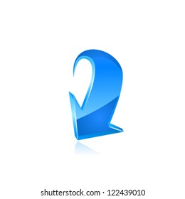 Blue arrow icon