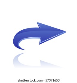Blue arrow icon