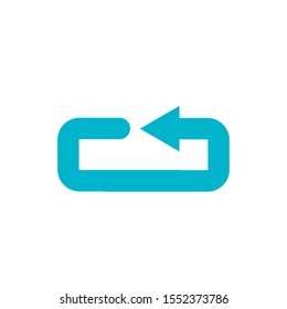 blue arrow icon design, Direction web forward direction web forward infographic and pointer theme Vector illustration