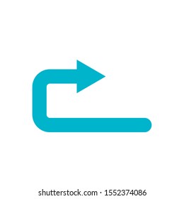 blue arrow icon design, Direction web forward direction web forward infographic and pointer theme Vector illustration