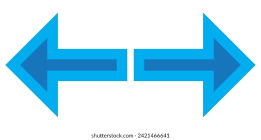 blue arrow ,Icon blue arrow direction on a white background.Blue arrow icon, Blue colour arrow indicator,7891