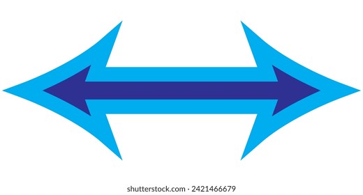 blue arrow ,Icon blue arrow direction on a white background.Blue arrow icon, Blue colour arrow indicator,7891