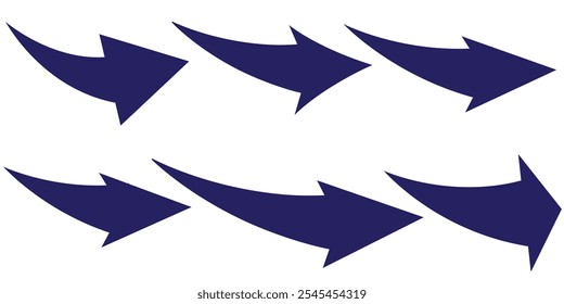 blue arrow icon flat style, abstract blue arrow sign, blue arrow for your website design, vector illustration