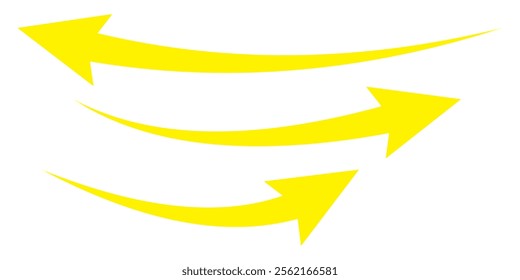 blue arrow icon on white background. flat style. arrow icon for your web site design, logo, app, UI. arrow indicated the direction symbol. curved arrow sign.