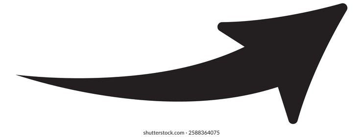 blue arrow icon on white background. flat style. arrow icon for your web site design, logo, app, UI. arrow indicated the direction symbol. curved arrow sign.