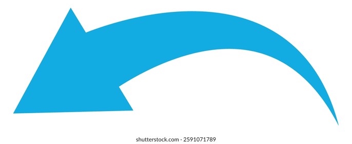 Blue arrow icon. Arrow sign. Flat style icons. set of Blue curve arrow icon vectors. long arrow icon vector illustration.