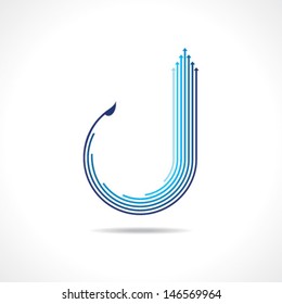 Blue arrow logo vector