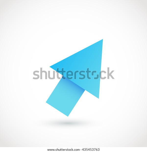 Blue Arrow Logo Vector Stock Vector Royalty Free 435453763 Shutterstock