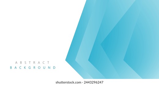 Blue arrow modern background with white space for text and message. template design