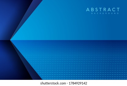 Blue arrow overlap layer abstract background