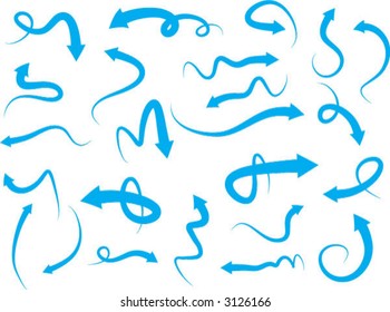 blue arrow set