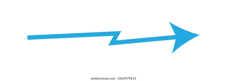 Blue arrow share icon vector, EPS10