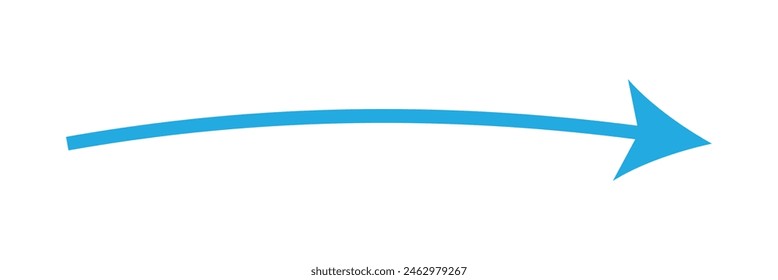 Blue arrow share icon vector, EPS10