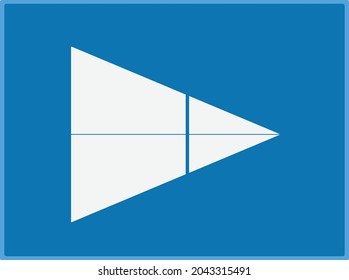 blue arrow simple like a window