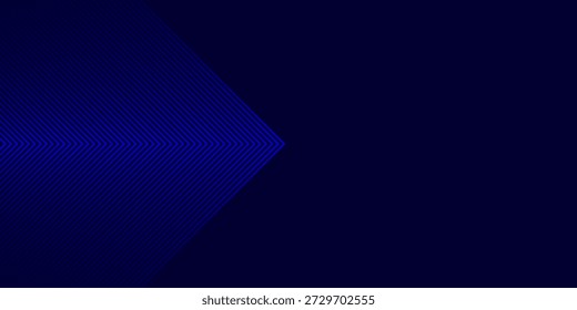 Fondo de flechas azules. Fondo de pantalla de gradiente de triángulo Abstractas. Fondo de rayas de flecha repetida para volante, Anuncio, póster, presentación. Juego lineal delgado a grueso o textura deportiva. Vector masculino bg	