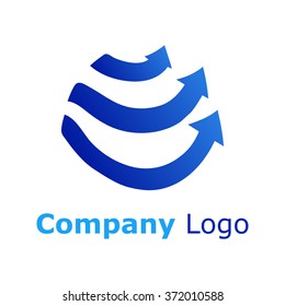 Blue arrows Company Logo