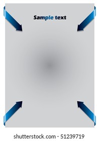 Blue arrows from corners