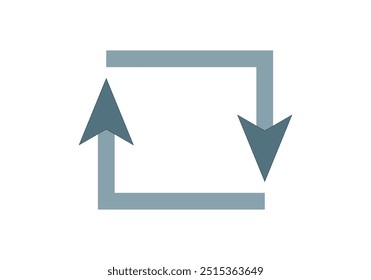 Flechas azules para compartir contenido en redes sociales
