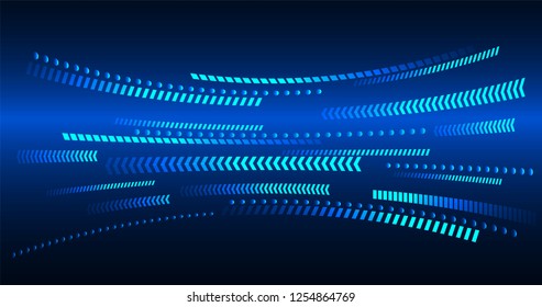 blue Arrows vector background, motion move