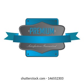 blue art premium label