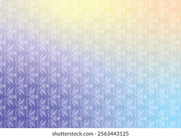 Blue art soft yellow pattern line background vector illustration.