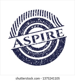 Blue Aspire rubber stamp