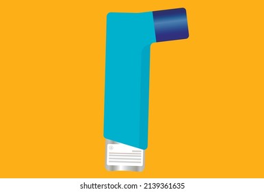 Blue Asthma Inhaler With Steel Cartridge 