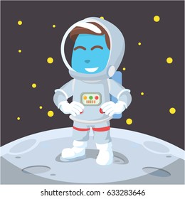 blue astronaut
