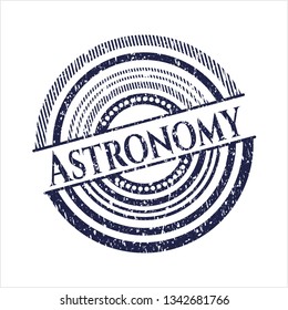 Blue Astronomy distress grunge stamp