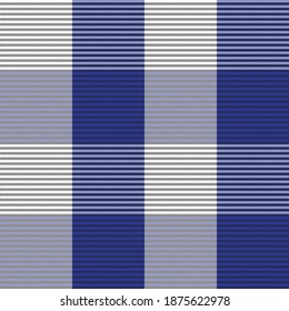 Blue Asymmetric Plaid textured seamless pattern suitable for fashion textiles and graphics