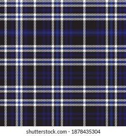 Blue Asymmetric Plaid textured seamless pattern suitable for fashion textiles and graphics