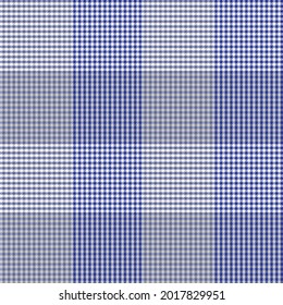 Blue Asymmetric Plaid textured seamless pattern suitable for fashion textiles and graphics