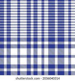 Blue Asymmetric Plaid textured seamless pattern suitable for fashion textiles and graphics