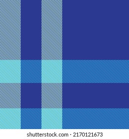 Blue Asymmetric Plaid textured seamless pattern suitable for fashion textiles and graphics