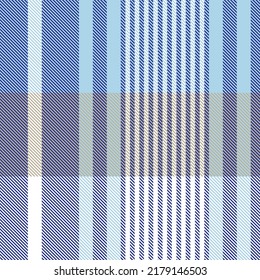 Blue Asymmetric Plaid textured seamless pattern suitable for fashion textiles and graphics
