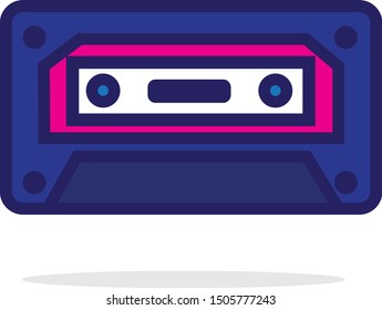 blue audio tape graphic vector